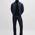 Maglia a collo alto cotone e cashmere 50527573 10265865 01 404 BOSS Dark blue 