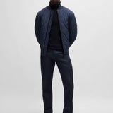 Maglia a collo alto cotone e cashmere 50527573 10265865 01 404 BOSS Dark blue 