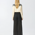 Pantaloni leggeri con lacci e dettagli texani<BR/> 106947A3AX Z99 PINKO Nero limousine 