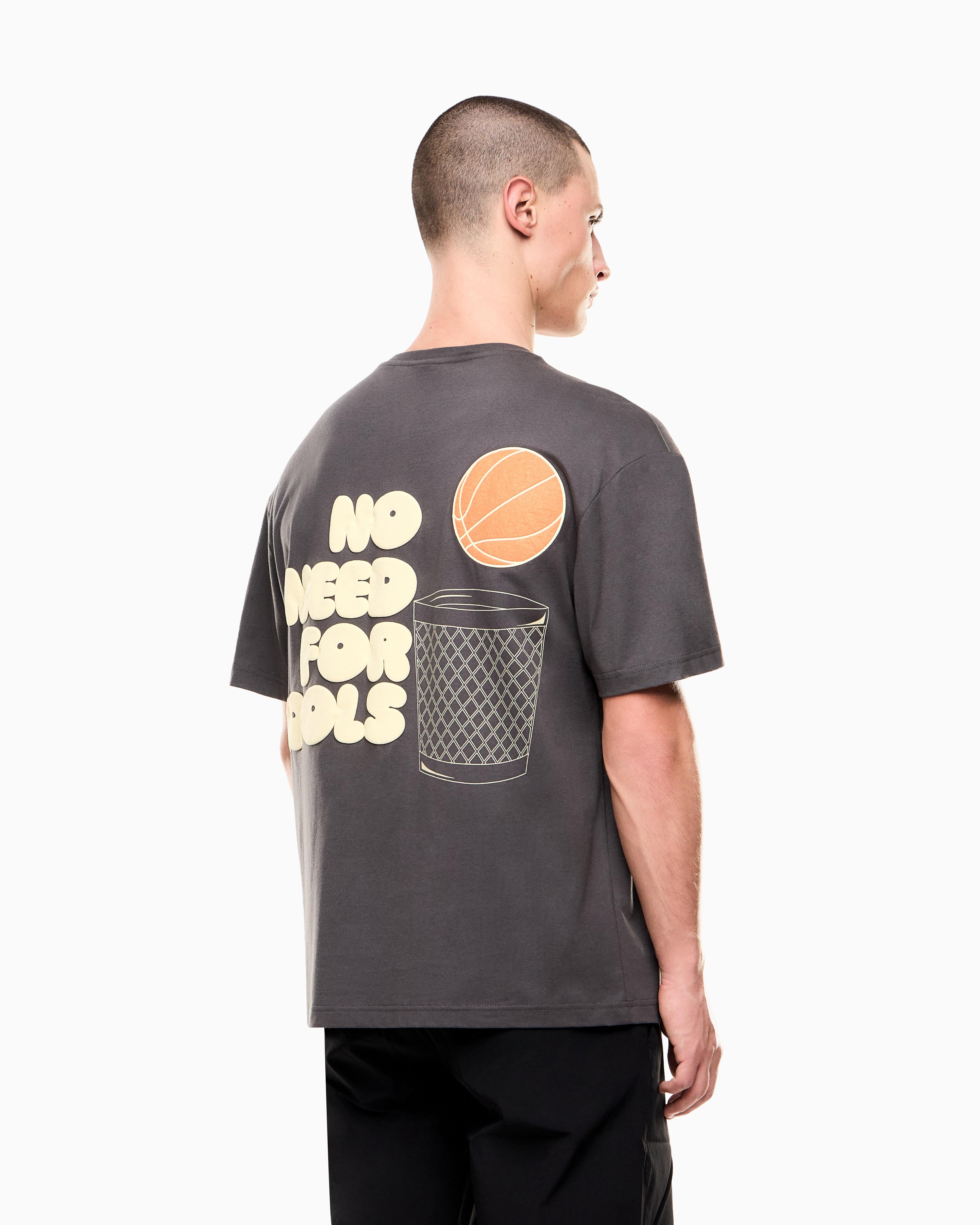 T-Shirt girocollo serie Graphic in jersey di cotone 7M001398 AF13244 U8111 EA7 Grey 