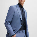 Camicia slim fit in cotone elasticizzato 50479915 10151300 03 410 BOSS Blue 