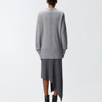Cardigan lungo con scollo a V 105451A2Q9 II2 PINKO Grigio monumento 