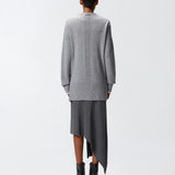 Cardigan lungo con scollo a V 105451A2Q9 II2 PINKO Grigio monumento 