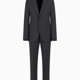 Abito slim fit in lana stretch EM000478 TE10971 O8004 EMPORIO ARMANI Dark grey melange 