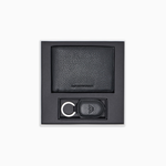 Portafoglio e portachiavi in pelle bottalata Y4R222 Y068E 80001 EMPORIO ARMANI Black 