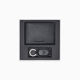 Portafoglio e portachiavi in pelle bottalata Y4R222 Y068E 80001 EMPORIO ARMANI Black 