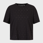 T-shirt in jersey devoré eagle all over 3R2T7F 2JWBZ 0999 EMPORIO ARMANI Black 