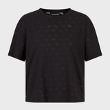 T-shirt in jersey devoré eagle all over 3R2T7F 2JWBZ 0999 EMPORIO ARMANI Black 