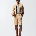 Giacca in lino 106597A34I D41 PINKO Beige chantilly 