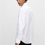 Camicia in cotone regular fit 50479943 10245425 01 100 BOSS White 