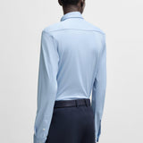 Camicia slim fit in tessuto performance 50533434 10253542 01 450 BOSS Light pastel blue 