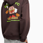 Felpa con cappuccio EM003621 AF12896 M6185 EMPORIO ARMANI Hamb marrone 