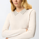 Maglia in lana 105530A2S4 I23 PINKO Grigio nuvola argento 