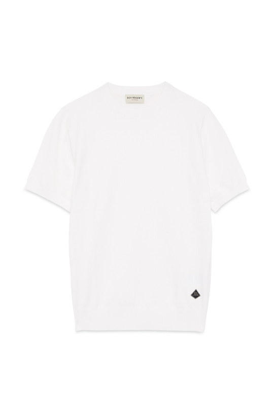 T-Shirt in filo di cotone RRU90323 CS17 C0069 ROY ROGER'S White 