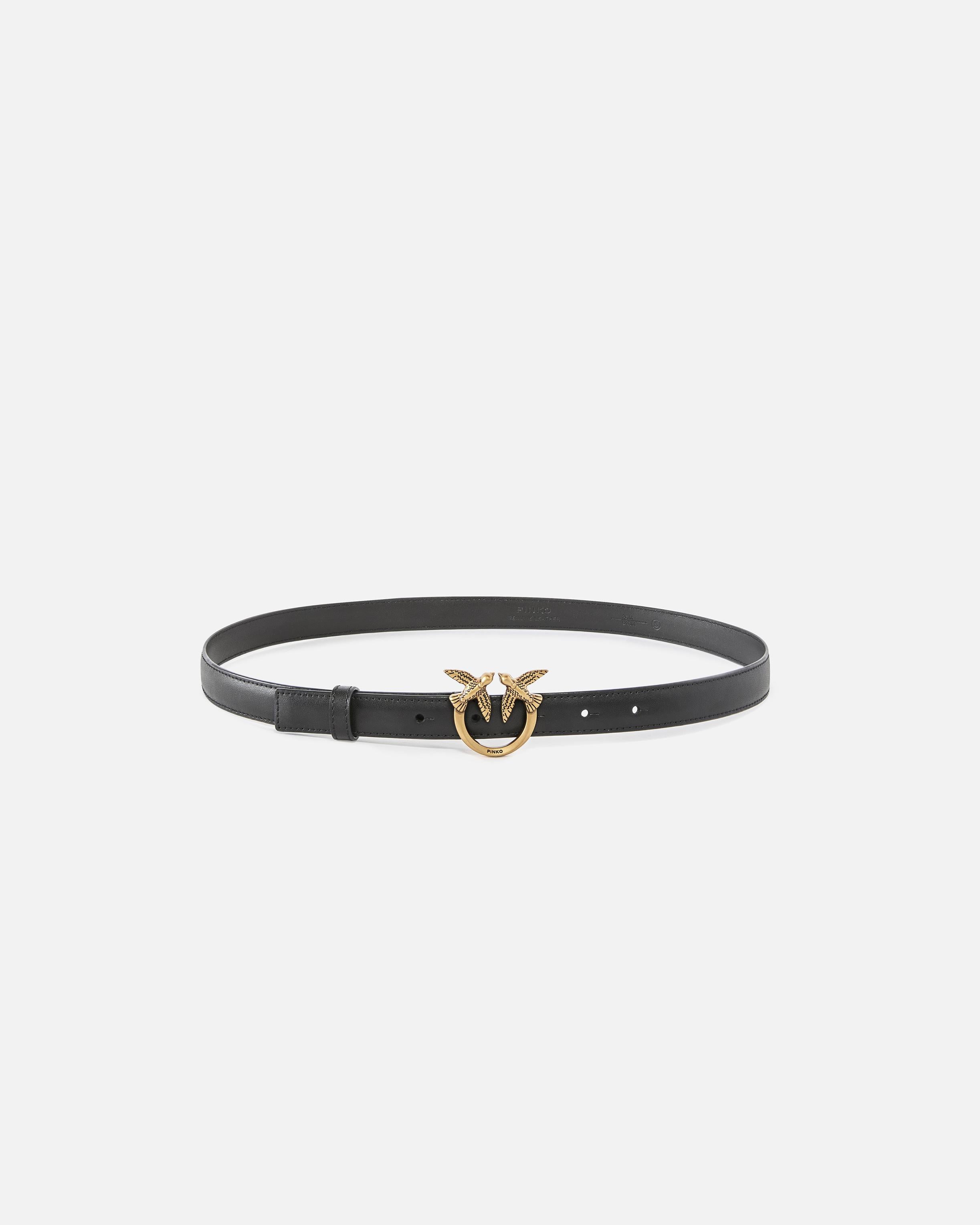 Cintura in pelle 100143A0F1 Z99Q PINKO Nero-antique gold 