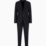 Abito in lana bi-stretch EM000098 TE10404 UB109 EMPORIO ARMANI Dark navy 