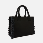 Borsa shopper media in canvas 106673A3A4 Z99 PINKO Black 