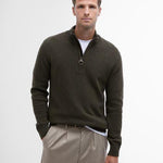 Maglia con mezza zip MKN0837 MKN OL91 BARBOUR Oliva 