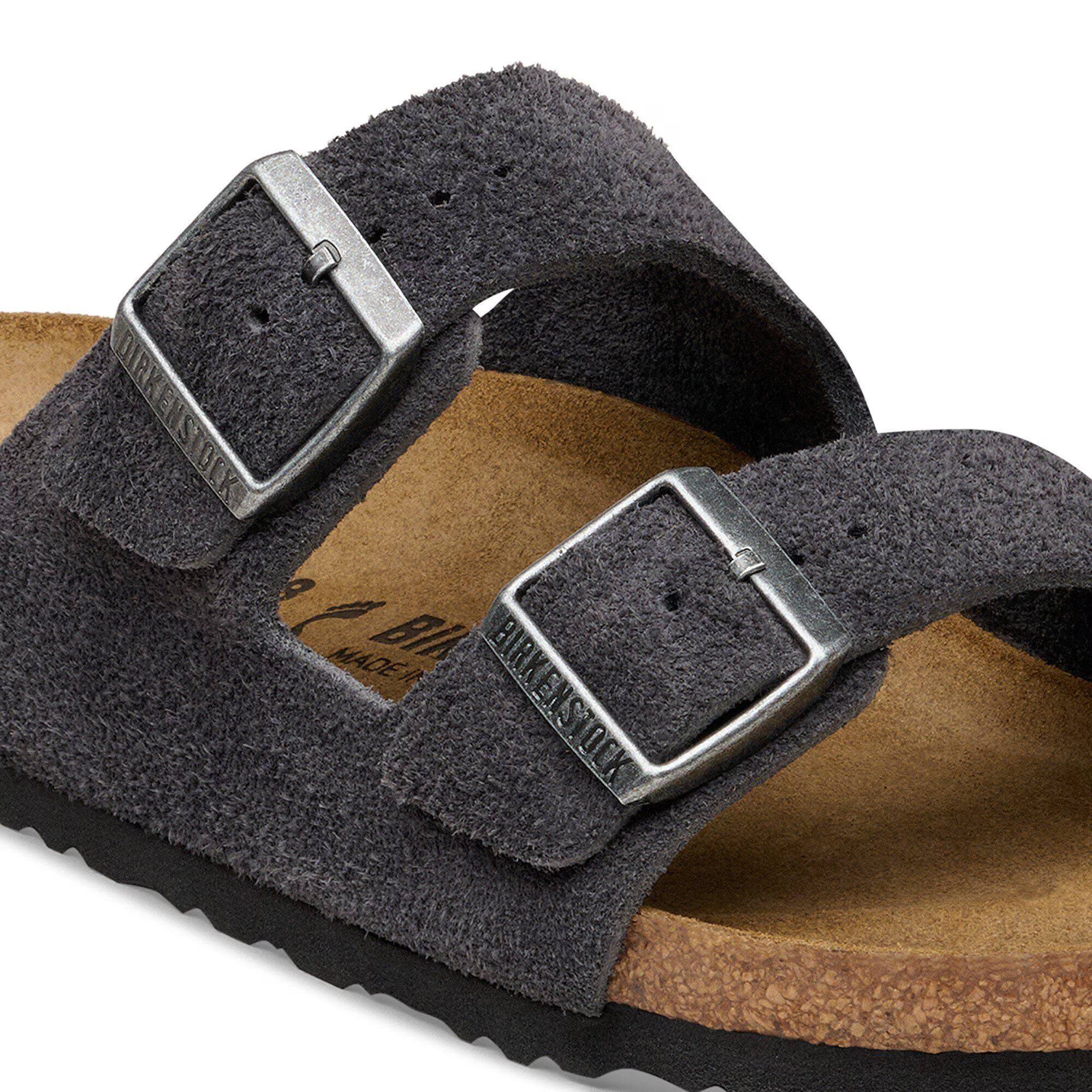 Ciabatta in pelle scamosciata ARIZONA 1031625 CHARCOAL BIRKENSTOCK Charcoal 