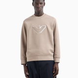 Felpa in jersey con ricamo 6D1M76 1JHSZ 0144 EMPORIO ARMANI Incenso 