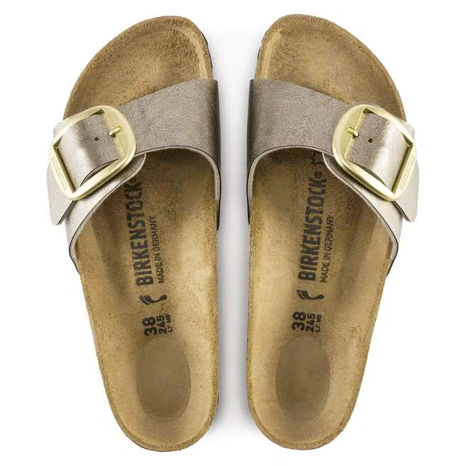 Ciabatta in pelle MADRID BIG BUCKLE 1016237 GRACEFUL TAUPE BIRKENSTOCK Graceful taupe 
