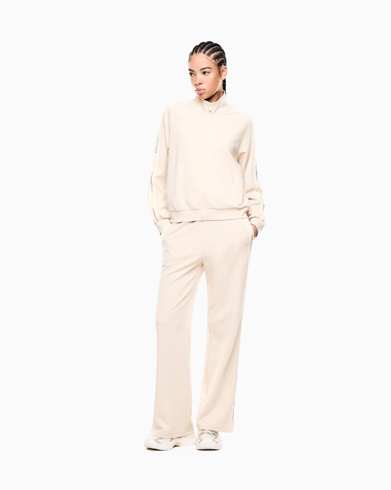 Tuta in misto modal stretch Logo Series 7W000979 AF12501 U1088 EA7  