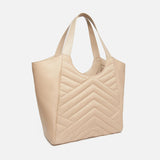 Borsa shopper in tessuto riciclato trapunta puzzle 104536A1EU C50Q PINKO Begie-grigio fumo antique 