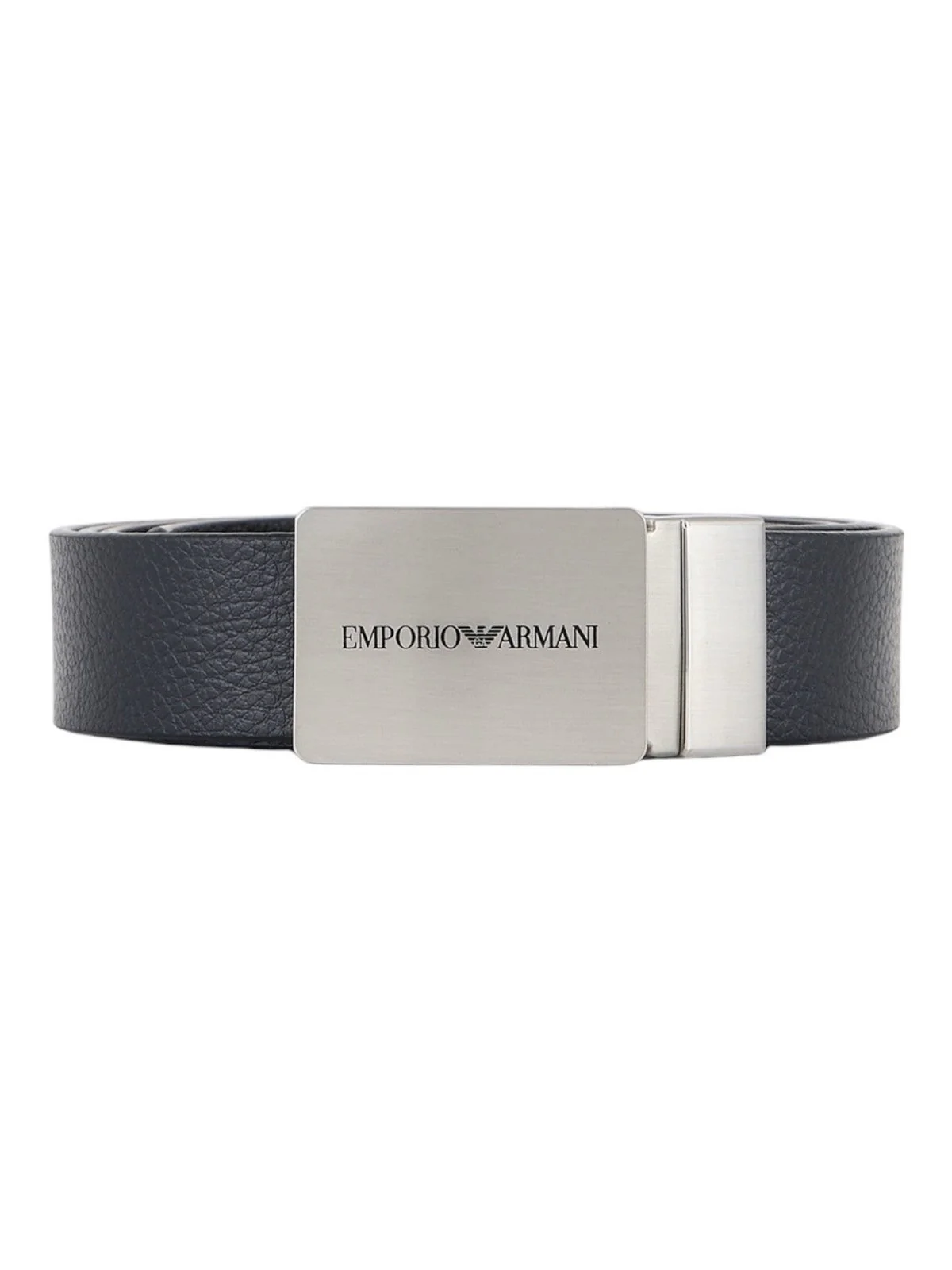 Cintura in pelle con fibbia logata Y4S563 Y737E 88017 EMPORIO ARMANI Blue 