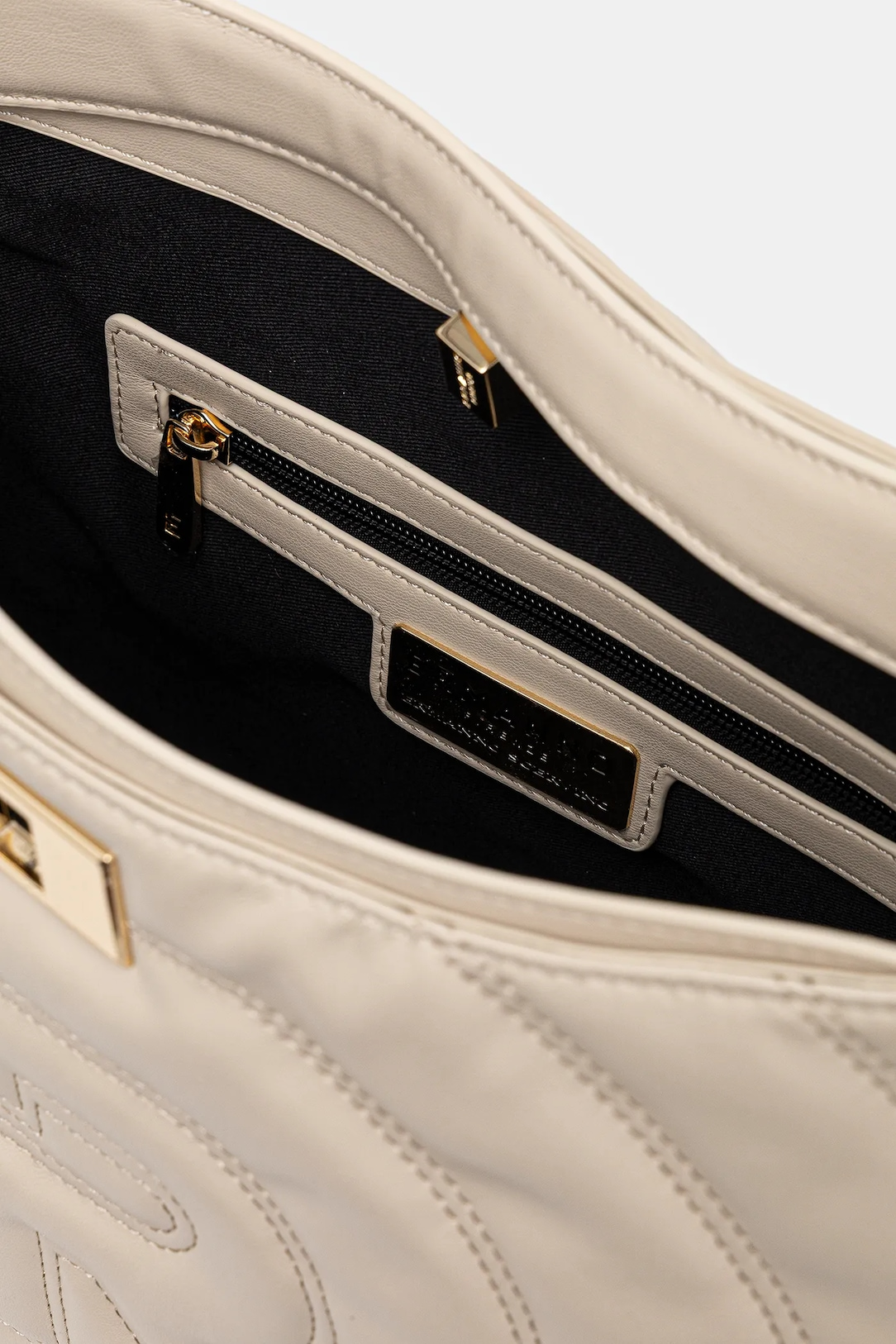Borsa a spalla in ecopelle 12401969 381 ERMANNO FIRENZE Ivory 