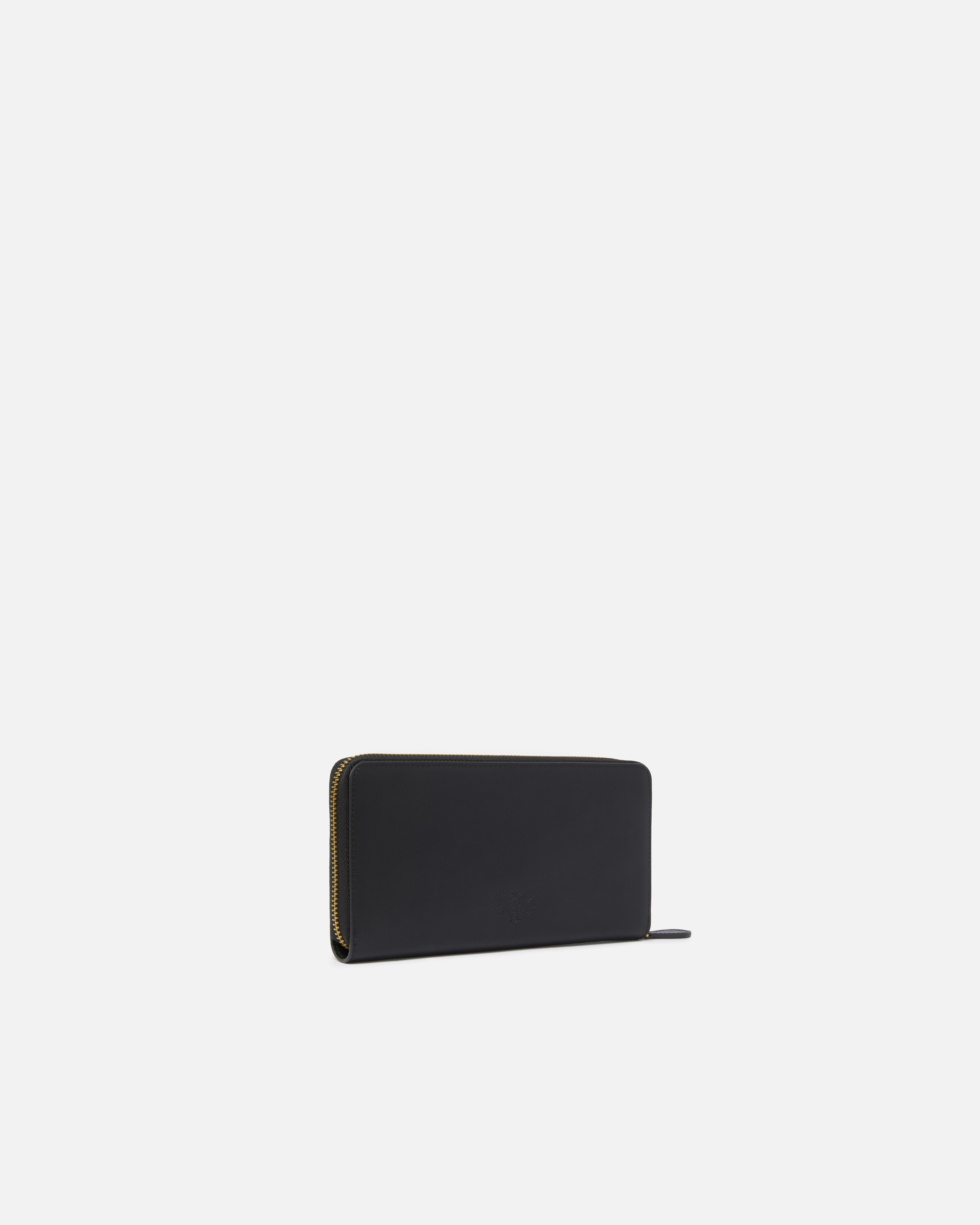 Portafoglio zip-around in pelle 100250A0F1 Z99Q PINKO Nero-antigue 