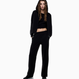 Felpa aperta con cappuccio 7W000960 AF12501 UC001 EA7 Black 