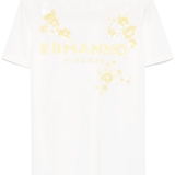 T-Shirt manica corta con applicazioni D46EL050REE8 MFA42 ERMANNO FIRENZE White 