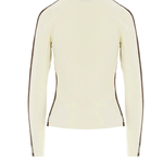 Maglia in viscosa con bande lucide MK03S56E2 EG2 ELISABETTA FRANCHI Milk/coffee 