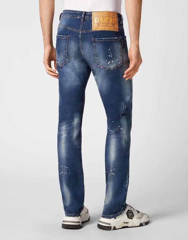 Jeans stone washed MDT3678 PDE004N 08DN PHILIPP PLEIN Clockwork orange 