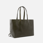 Borsa shopper media in pelle 106184A0QO K35Q PINKO Verde fango-antique gold 