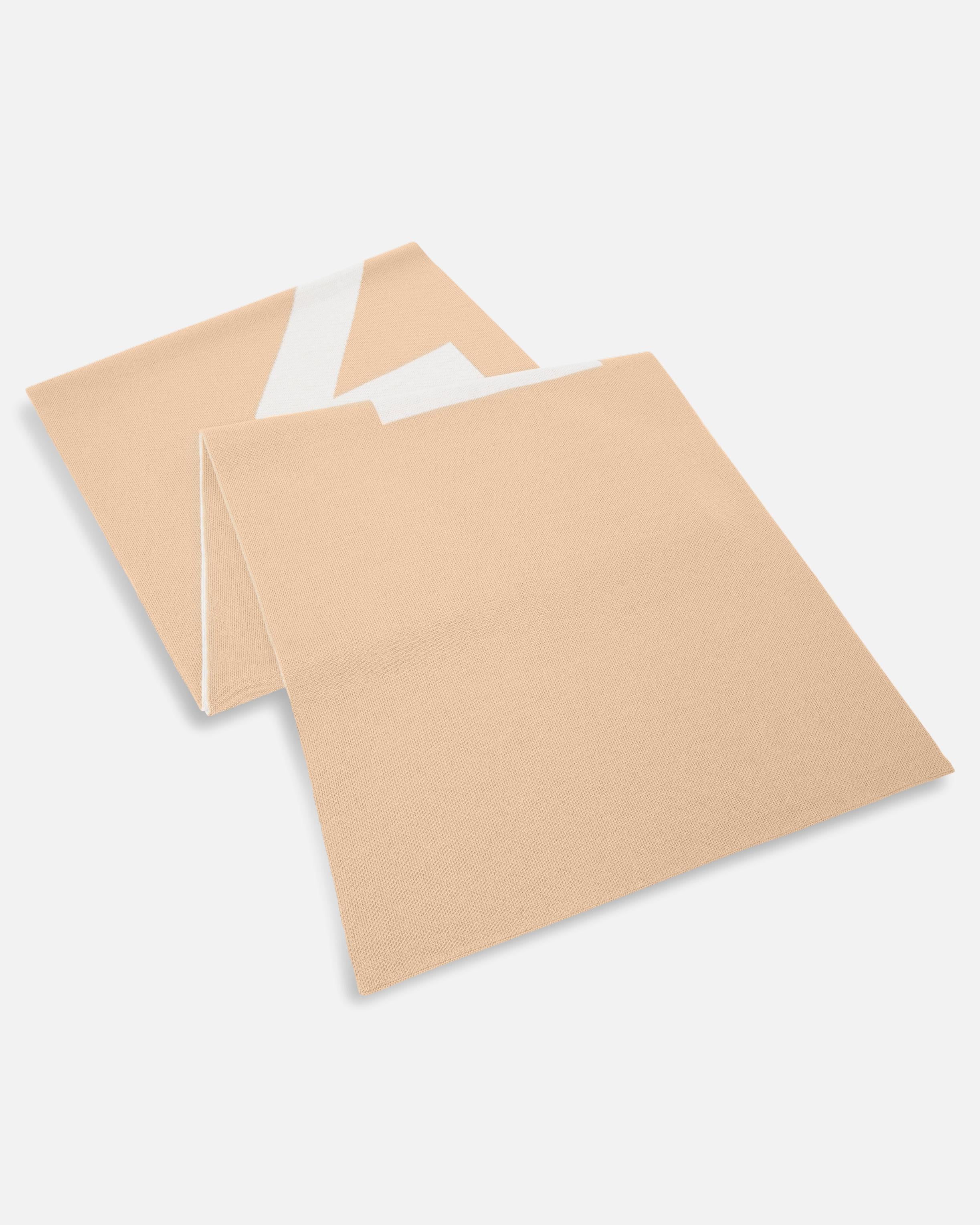 Sciarpa con logo lettering 105988A2Z5 MZ2 PINKO Cammello/bianco 