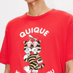 T-Shirt unisex in cotone FG55TS2124SK 22 KENZO Cherry 