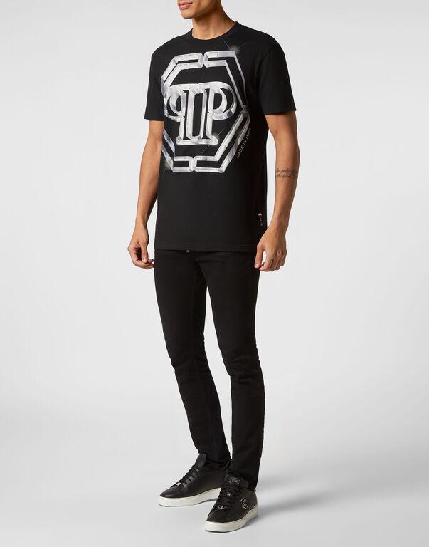 T-Shirt girocollo stampata MTK6445 PJY002N 02 02 PHILIPP PLEIN Black 