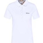 Polo manica corta con inserti tartan LML0634 LML WH33 BARBOUR White/hessian 