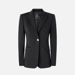 Blazer monopetto in viscosa effetto scuba 104903A1L3 Z99 PINKO Black 