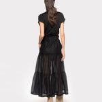 Top incrociato in jersey 102270A1C4 Z99 PINKO Black 