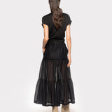 Top incrociato in jersey 102270A1C4 Z99 PINKO Black 