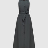 Vestito chemisier in popeline di puro cotone con cintura CFWWDR2022FRUT3944 6668 WOOLRICH Forest veil 