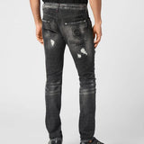 Jeans slim fit effetto used MDT4011 PDE004N 02 02RX PHILIPP PLEIN Riot black 