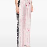 Pantaloni stampa floreale D46EP059ED2 02199 ERMANNO FIRENZE Pink 