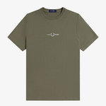 T-Shirt manica corta M4580 90B FRED PERRY Laurel w green 