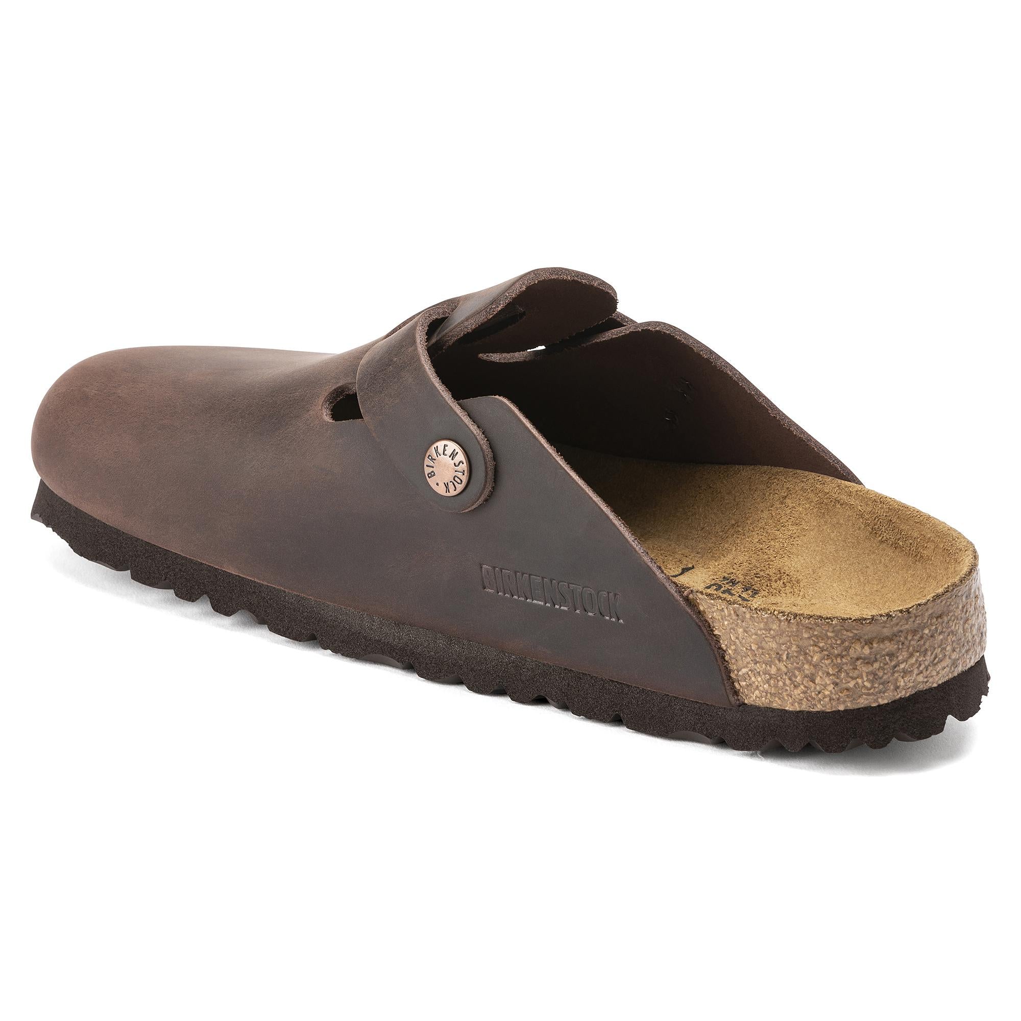 Ciabatta in pelle oliata BOSTON SFB 0159713 HABANA BIRKENSTOCK Habana 