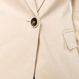 Giacca con revere a lancia 100987A0IM C28 PINKO Beige 