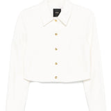 Giacca in con bottoni dorati 105784A24C Z05 PINKO Bianco-biancaneve 