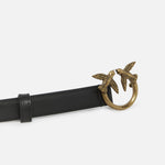 Cintura in pelle 100143A0F1 Z99Q PINKO Nero-antique gold 